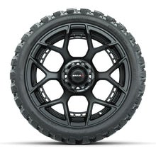 Load image into Gallery viewer, MadJax 15″ Evolution Flow Form Matte Black Wheels &amp; 23x10-R15 Nomad Tires – Set of 4 — additional view