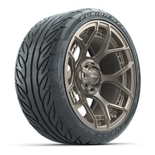 Load image into Gallery viewer, MadJax 15″ Evolution Flow Form Matte Bronze Wheels &amp; 215/40-R15 Fusion GTR Tires – Set of 4