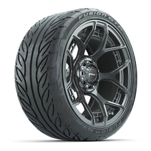 Load image into Gallery viewer, MadJax 15″ Evolution Flow Form Gunmetal Wheels &amp; 215/40-R15 Fusion GTR Tires – Set of 4
