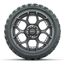 Load image into Gallery viewer, MadJax 15″ Evolution Flow Form Gunmetal Wheels &amp; 23x10-R15 Nomad Tires – Set of 4 — additional view