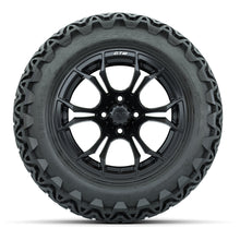 Load image into Gallery viewer, GTW 14″ Spyder Matte Black Wheels &amp; 23x10-14 Predator Tires – Set of 4 — additional view