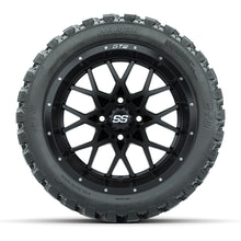 Load image into Gallery viewer, GTW 14″ Vortex Matte Black Wheels &amp; 23x10-14 Nomad Tires – Set of 4 — additional view