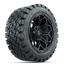 Load image into Gallery viewer, GTW 14″ Bravo Matte Black Wheels &amp; 22x10-14 Timberwolf Tires – Set of 4