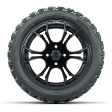 Load image into Gallery viewer, GTW 14″ Spyder Matte Black Wheels &amp; 23x10-14 Nomad Tires – Set of 4 — additional view