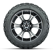Load image into Gallery viewer, GTW 14″ Spyder Machined/Black Wheels &amp; 22x10-14 Timberwolf Tires – Set of 4 — additional view