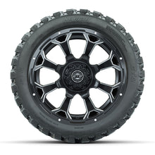 Load image into Gallery viewer, GTW 14″ Raven Matte Black/Ball Milled Wheels &amp; 23x10-14 Nomad Tires – Set of 4 — additional view