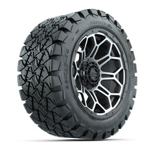 Load image into Gallery viewer, GTW 14″ Bravo Matte Gray/Machined Wheels &amp; 22x10-14 Timberwolf Tires – Set of 4