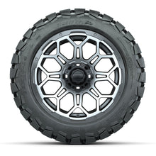 Load image into Gallery viewer, GTW 14″ Bravo Matte Gray/Machined Wheels &amp; 22x10-14 Timberwolf Tires – Set of 4 — additional view