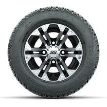 Load image into Gallery viewer, GTW 10″ Specter Black/Machined Wheels &amp; 205/50-10 Mamba Tires – Set of 4 — additional view