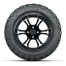 Load image into Gallery viewer, GTW 14″ Spyder Matte Black Wheels &amp; 22x10-14 Timberwolf Tires – Set of 4 — additional view