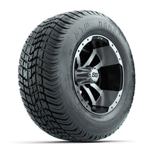 Load image into Gallery viewer, GTW 10″ Storm Trooper Black/Machined Wheels &amp; 205/50-10 Mamba Tires – Set of 4