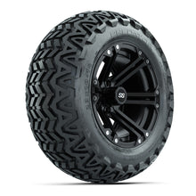 Load image into Gallery viewer, GTW 14″ Specter Matte Black Wheels &amp; 23x10-14 Predator Tires – Set of 4