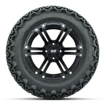 Load image into Gallery viewer, GTW 14″ Specter Matte Black Wheels &amp; 23x10-14 Predator Tires – Set of 4 — additional view
