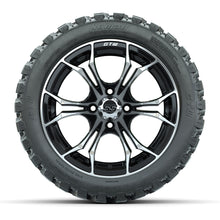 Load image into Gallery viewer, GTW 14″ Spyder Machined/Black Wheels &amp; 23x10-14 Nomad Tires – Set of 4 — additional view