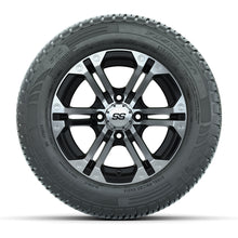 Load image into Gallery viewer, GTW 12″ Specter Black/Machined Wheels &amp; 215/50-R12 Fusion S/R Tires – Set of 4 — additional view
