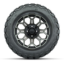 Load image into Gallery viewer, GTW 14″ Bravo Black/Bronze Wheels &amp; 22x10-14 Timberwolf Tires – Set of 4 — additional view