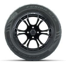 Load image into Gallery viewer, GTW 14″ Spyder Matte Black Wheels &amp; 255/45-R14 Fusion GTR Tires – Set of 4 — additional view