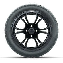 Load image into Gallery viewer, GTW 14″ Spyder Matte Black Wheels &amp; 205/30-14 Fusion Tires – Set of 4 — additional view