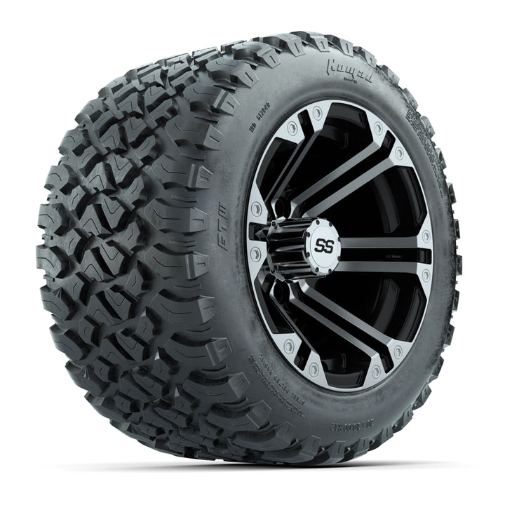GTW 12″ Specter Black/Machined Wheels & 20x10-R12 Nomad Tires – Set of 4