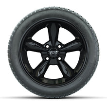 Load image into Gallery viewer, GTW 14″ Godfather Black Wheels &amp; 205/30-14 Fusion Tires – Set of 4 — additional view