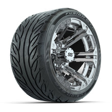 Load image into Gallery viewer, GTW 12″ Specter Chrome Wheels &amp; 215/40-R12 Fusion GTR Tires – Set of 4