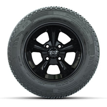 Load image into Gallery viewer, GTW 12″ Godfather Black Wheels &amp; 215/50-R12 Fusion S/R Tires – Set of 4 — additional view