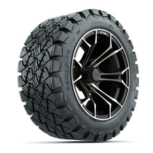 Load image into Gallery viewer, GTW 14″ Spyder Matte Black/Bronze Wheels &amp; 22x10-14 Timberwolf Tires – Set of 4