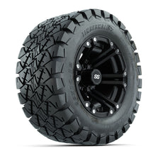 Load image into Gallery viewer, GTW 12″ Specter Matte Black Wheels &amp; 22x10-12 Timberwolf Tires – Set of 4
