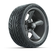 Load image into Gallery viewer, GTW 14″ Godfather Matte Gray Wheels &amp; 205/40-R14 Fusion GTR Tires – Set of 4