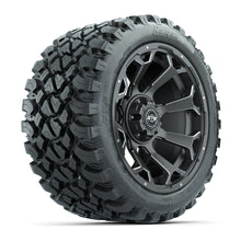 Load image into Gallery viewer, GTW 14″ Raven Matte Gray/Ball Milled Wheels &amp; 23x10-14 Nomad Tires – Set of 4