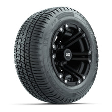 Load image into Gallery viewer, GTW 12″ Specter Matte Black Wheels &amp; 215/50-R12 Fusion S/R Tires – Set of 4