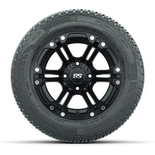 Load image into Gallery viewer, GTW 12″ Specter Matte Black Wheels &amp; 215/50-R12 Fusion S/R Tires – Set of 4 — additional view