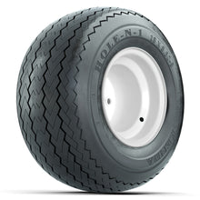 Load image into Gallery viewer, GTW 8″ Steel White 2:5 Offset Wheels &amp; 18x8.5-8 Hole-N-1 Tires – Set of 4