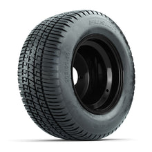 Load image into Gallery viewer, GTW 10″ Steel Matte Black 3:5 Offset Wheels &amp; 205/50-10 Fusion Tires – Set of 4