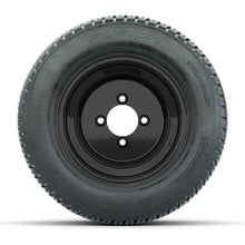 Load image into Gallery viewer, GTW 10″ Steel Matte Black 3:5 Offset Wheels &amp; 205/50-10 Fusion Tires – Set of 4 — additional view