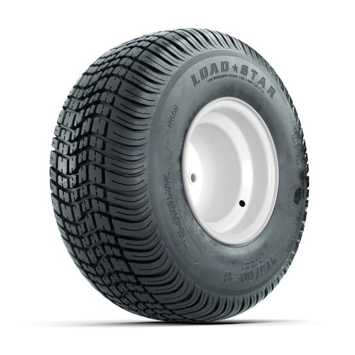 GTW 8″ Steel White Wheels & 215/60-8 Load Star Tires – Set of 4