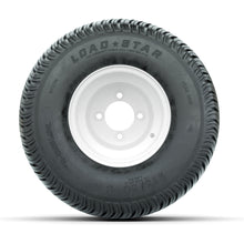 Load image into Gallery viewer, GTW 8″ Steel White Wheels &amp; 215/60-8 Load Star Tires – Set of 4 — additional view