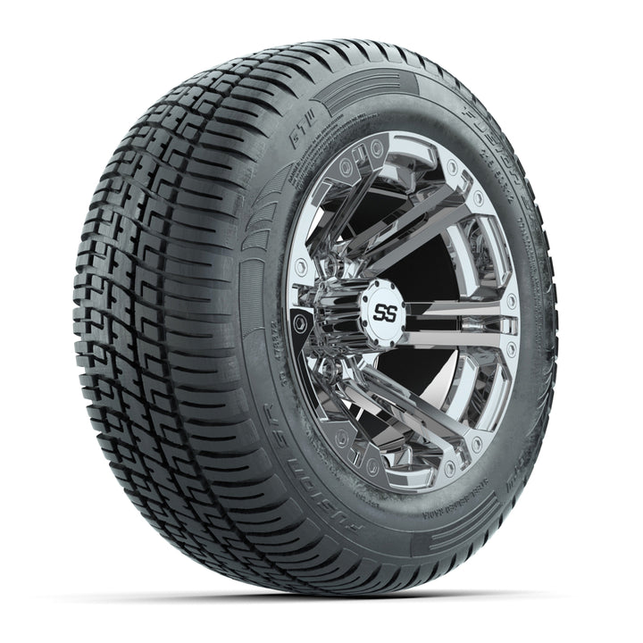 GTW 12″ Specter Chrome Wheels & 215/50-R12 Fusion S/R Tires – Set of 4