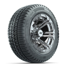 Load image into Gallery viewer, GTW 12″ Specter Chrome Wheels &amp; 215/50-R12 Fusion S/R Tires – Set of 4