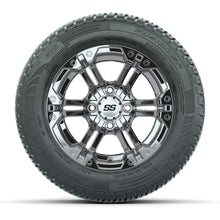 Load image into Gallery viewer, GTW 12″ Specter Chrome Wheels &amp; 215/50-R12 Fusion S/R Tires – Set of 4 — additional view