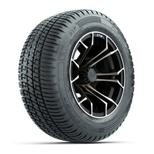 Load image into Gallery viewer, GTW 12″ Spyder Matte Black/Bronze Wheels &amp; 215/50-R12 Fusion S/R Tires – Set of 4