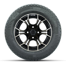 Load image into Gallery viewer, GTW 12″ Spyder Matte Black/Bronze Wheels &amp; 215/50-R12 Fusion S/R Tires – Set of 4 — additional view