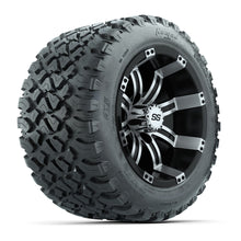 Load image into Gallery viewer, GTW 12″ Tempest Machined/Black Wheels &amp; 20x10-R12 Nomad Tires – Set of 4