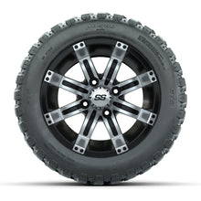 Load image into Gallery viewer, GTW 12″ Tempest Machined/Black Wheels &amp; 20x10-R12 Nomad Tires – Set of 4 — additional view