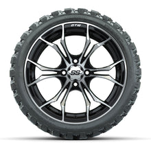 Load image into Gallery viewer, GTW 15″ Spyder Black/Machined Wheels &amp; 23x10-R15 Nomad Tires – Set of 4 — additional view
