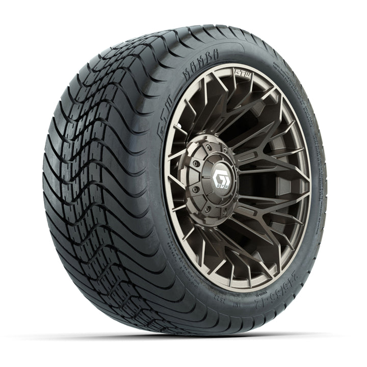GTW 12″ Stellar Matte Bronze Wheels & 215/35-12 Mamba Tires – Set of 4