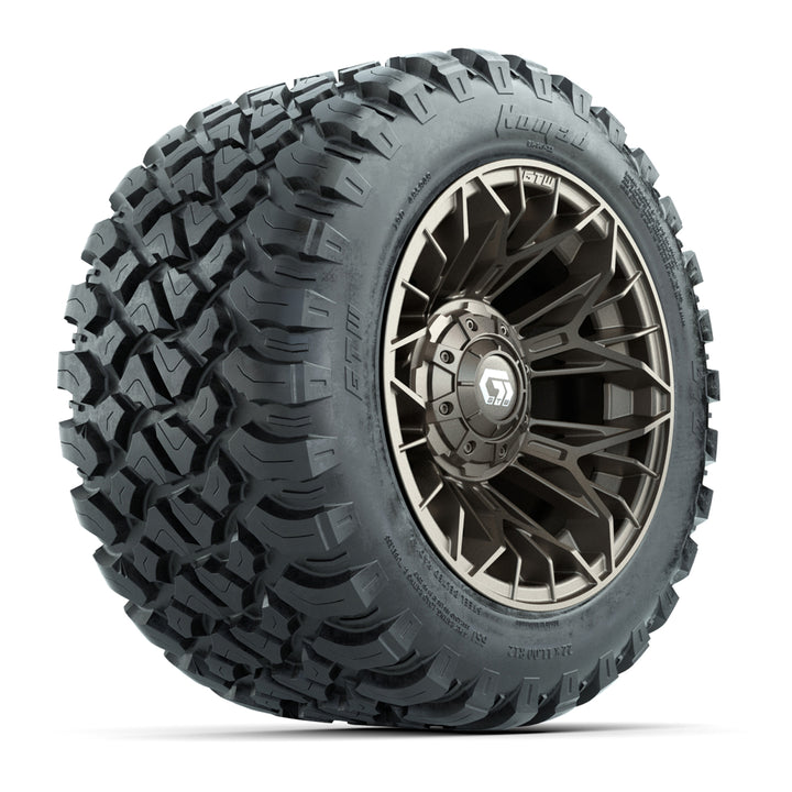 GTW 12″ Stellar Matte Bronze Wheels & 22x11-R12 Nomad Tires – Set of 4