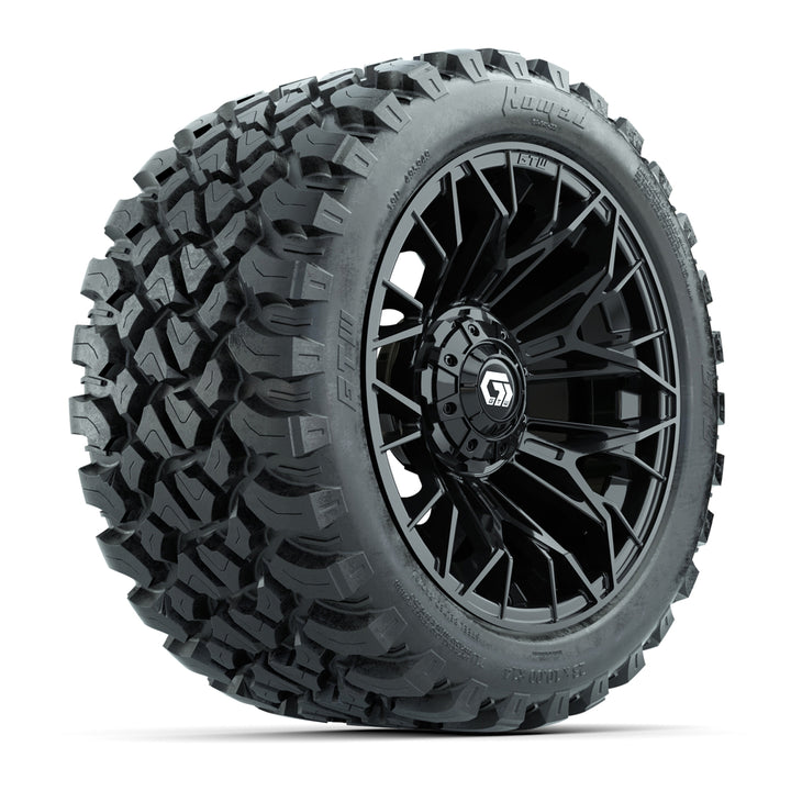 GTW 14″ Stellar Matte Black Wheels & 23x10-R14 Nomad Tires – Set of 4