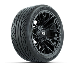 Load image into Gallery viewer, GTW 14″ Stellar Matte Black Wheels &amp; 205/40-R14 Fusion GTR Tires – Set of 4
