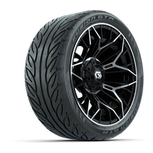 Load image into Gallery viewer, GTW 14″ Stellar Machined/Black Wheels &amp; 205/40-R14 Fusion GTR Tires – Set of 4